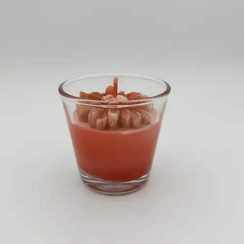 Bougie marbrée cerise noire